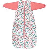 Schlummersack Saco de dormir infantil para todo el año- forrado en 2-5 tog- con mangas extraíbles- diseño de mariposas…